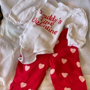 Daddy’s little girl valentines outfit